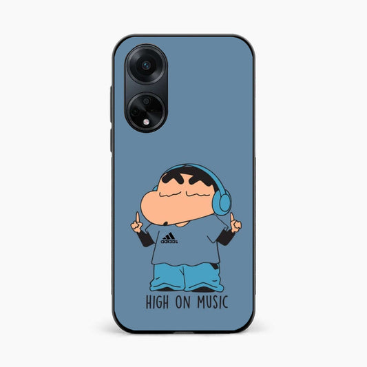 Shinchan High On Music Oppo F23 Back Cover