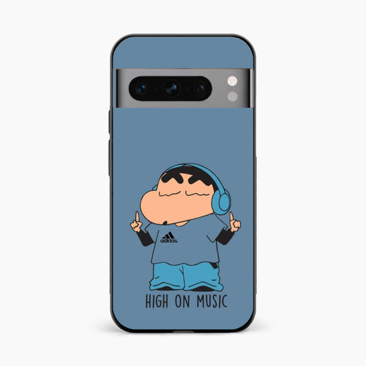 Shinchan High On Music Google Pixel 8 Pro Back Cover