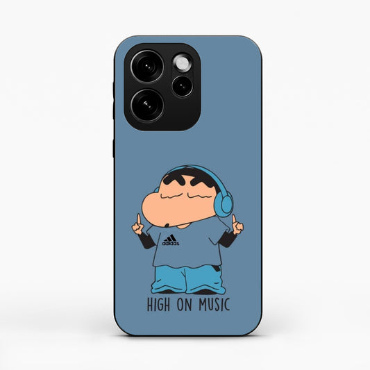 Shinchan High On Music Oppo Reno 15 Pro 5G Back Cover