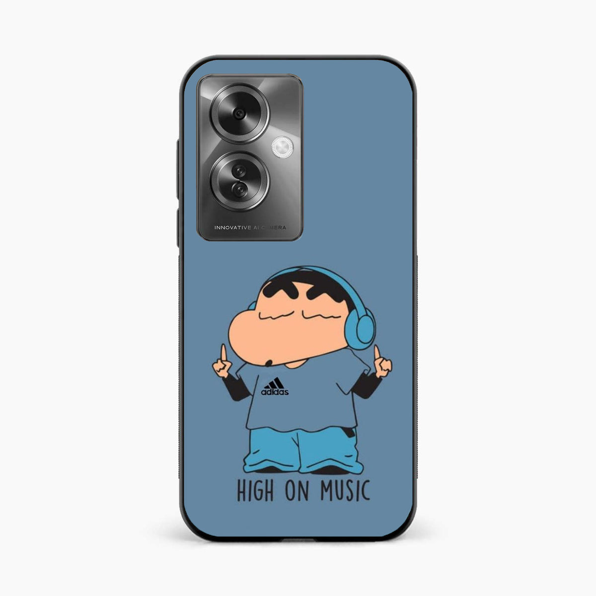 Shinchan High On Music Oppo F25 Pro 5G Back Cover