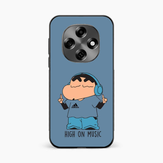 Shinchan High On Music Oppo F31 Pro 5G Back Cover