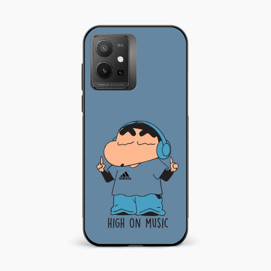 Shinchan High On Music Vivo T1 5G Back Cover