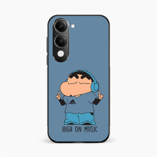 Shinchan High On Music Vivo Y19 5G Back Cover