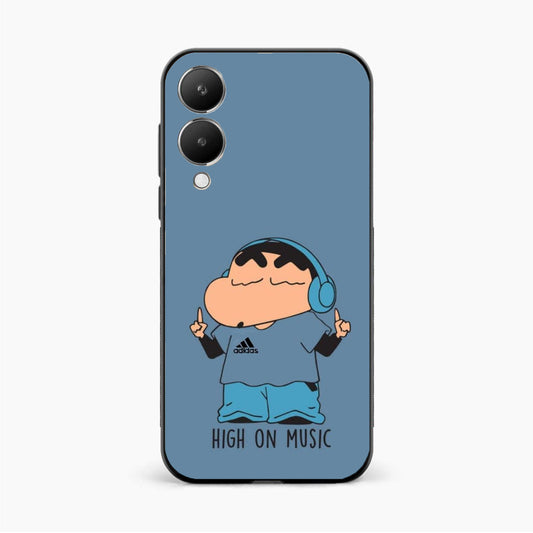 Shinchan High On Music Vivo Y28 5G Back Cover