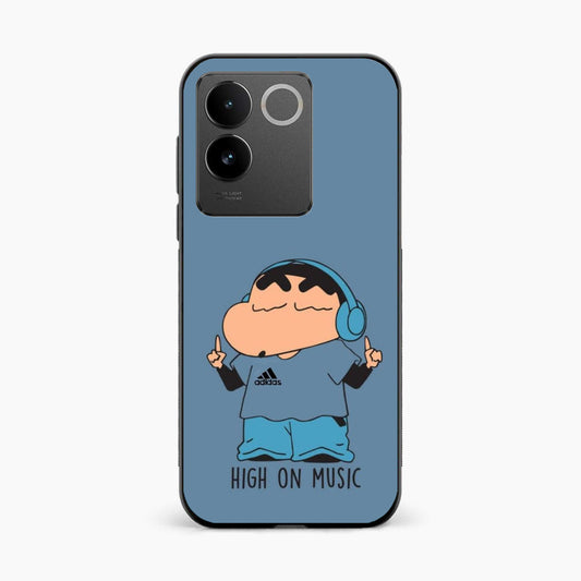 Shinchan High On Music Vivo T2 Pro 5G Back Cover