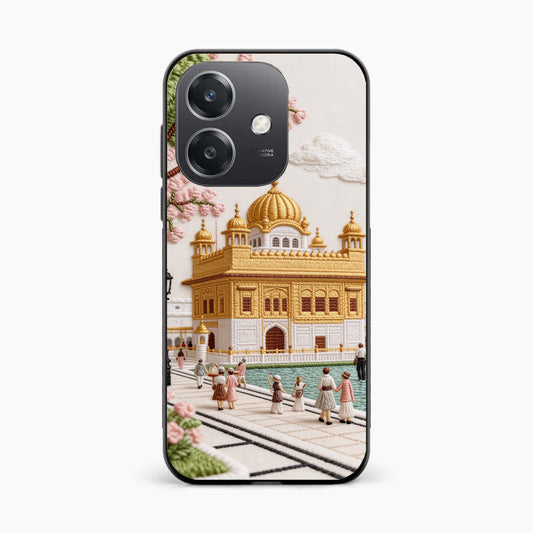 Golden Temple Blossom Premium Oppo A3 5g Back Covers