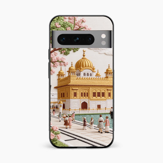 Golden Temple Blossom Premium Google Pixel 8 Pro Back Cover