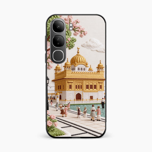 Golden Temple Blossom Premium Vivo Y300 5G Back Cover