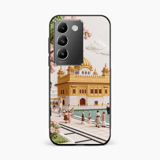 Golden Temple Blossom Premium Vivo T3 5G Back Cover