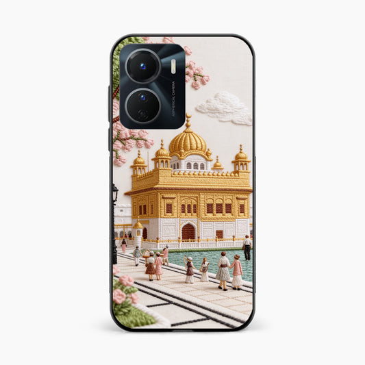Golden Temple Blossom Premium Vivo Y16 Back Cover