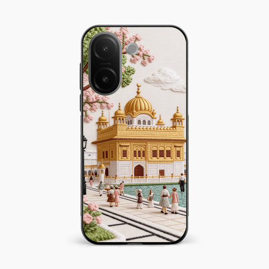 Golden Temple Blossom Premium Vivo V60e 5G Back Cover
