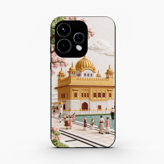 Golden Temple Blossom Premium Oppo Reno 15 5G Back Cover