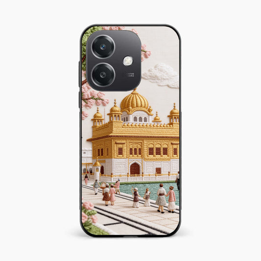 Golden Temple Blossom Premium Oppo A3x 4g Back Covers