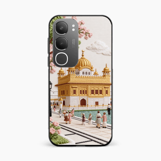 Golden Temple Blossom Premium Vivo Y29 5G Back Cover
