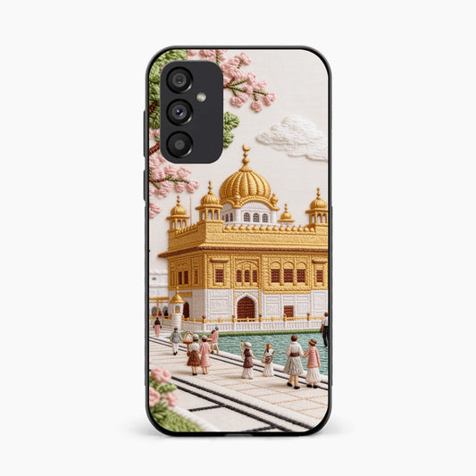Golden Temple Blossom Premium Samsung A55 Back Cover