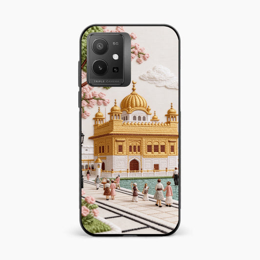 Golden Temple Blossom Premium Vivo T1 5G Back Cover