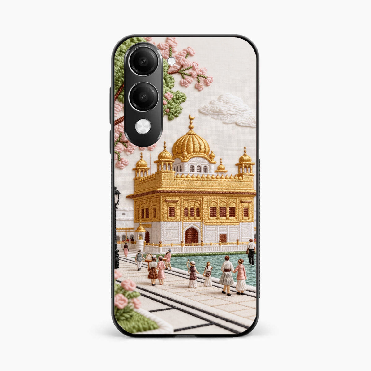 Golden Temple Blossom Premium Vivo T4 Lite 5G Back Cover