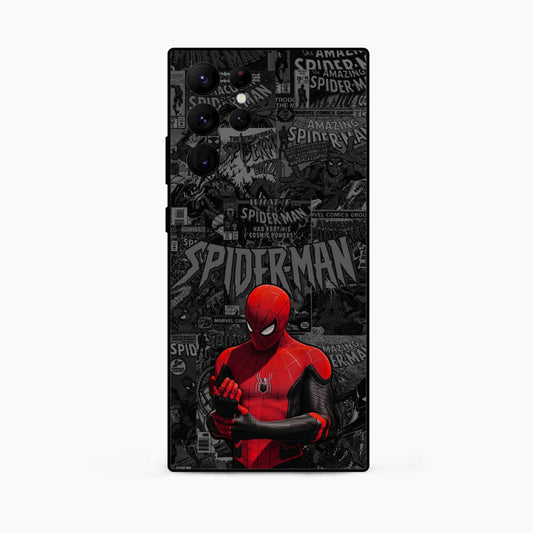 Spider Man Black Theme Samsung S25 Ultra Back Cover