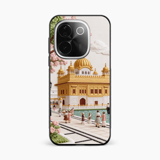 Golden Temple Blossom Premium Vivo T3 Pro 5G Back Cover
