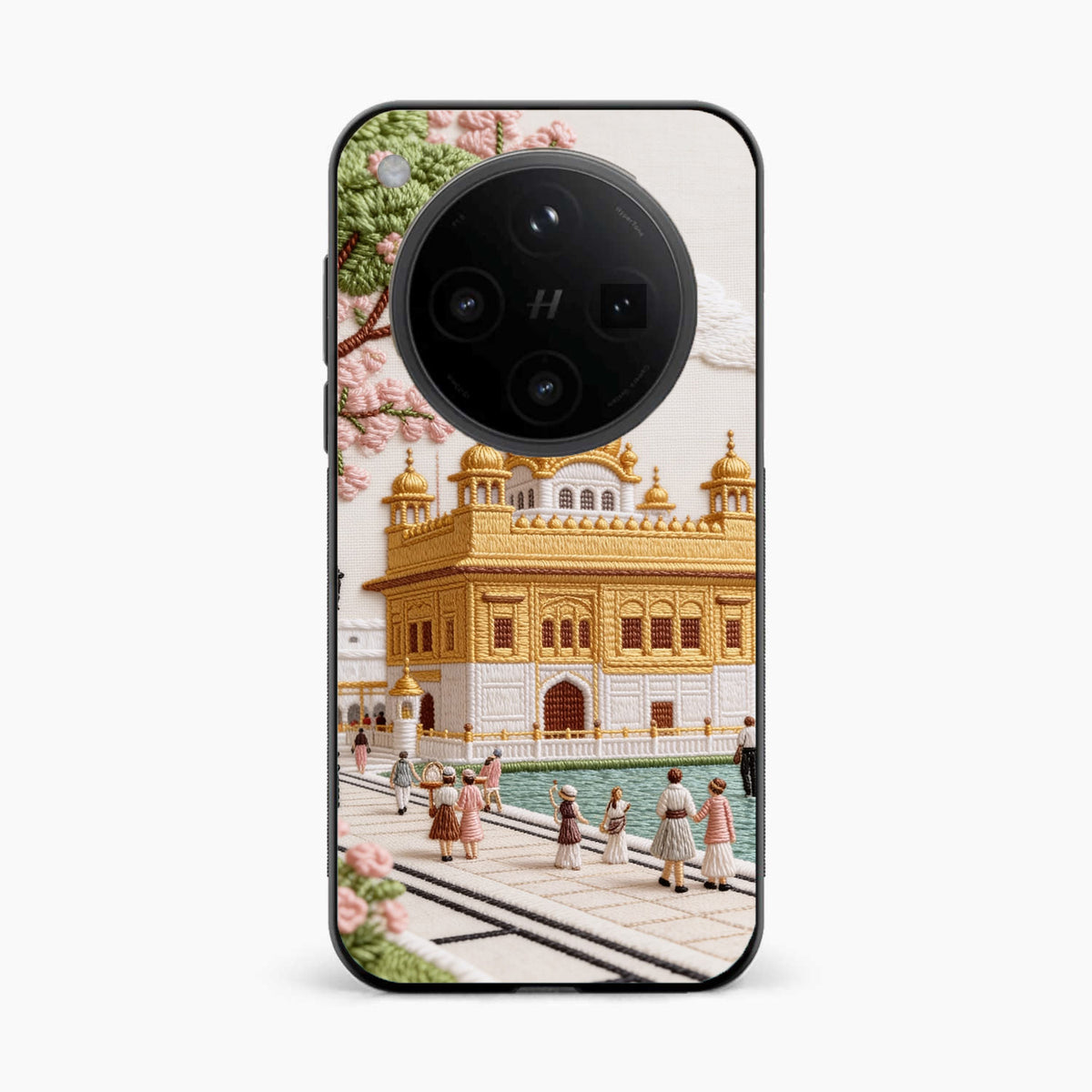 Golden Temple Blossom Premium Oppo Find X8 Pro 5G Back Cover