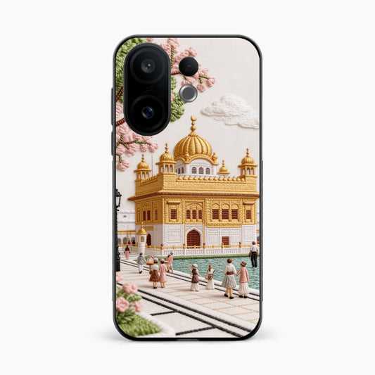 Golden Temple Blossom Premium Vivo T4 Pro 5G Back Cover
