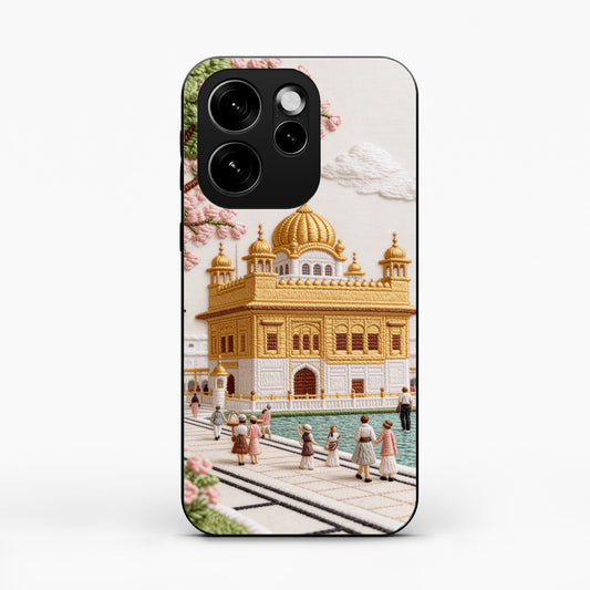 Golden Temple Blossom Premium Oppo Reno 15 Pro 5G Back Cover