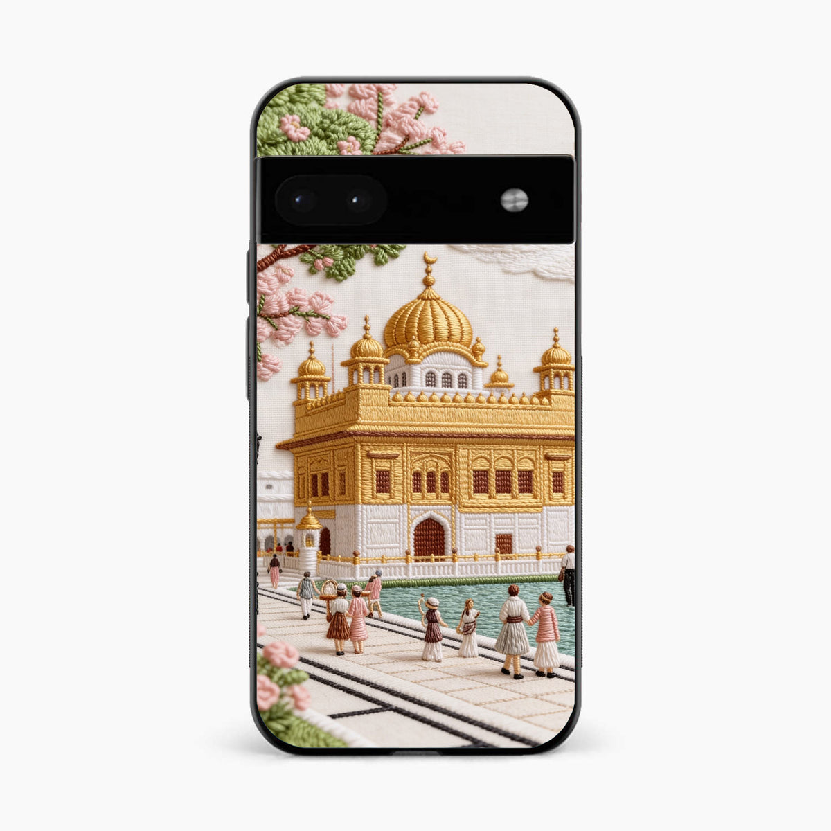 Golden Temple Blossom Premium Google Pixel 8A Back Cover