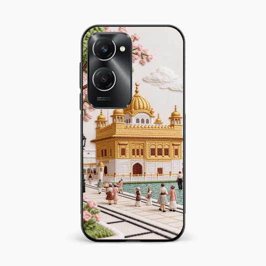 Golden Temple Blossom Premium Vivo Y28s 5G Back Cover