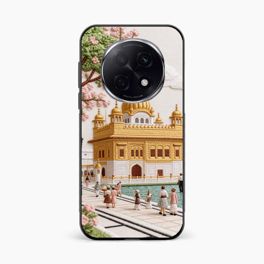 Golden Temple Blossom Premium Oppo F29 Pro 5G Back Cover