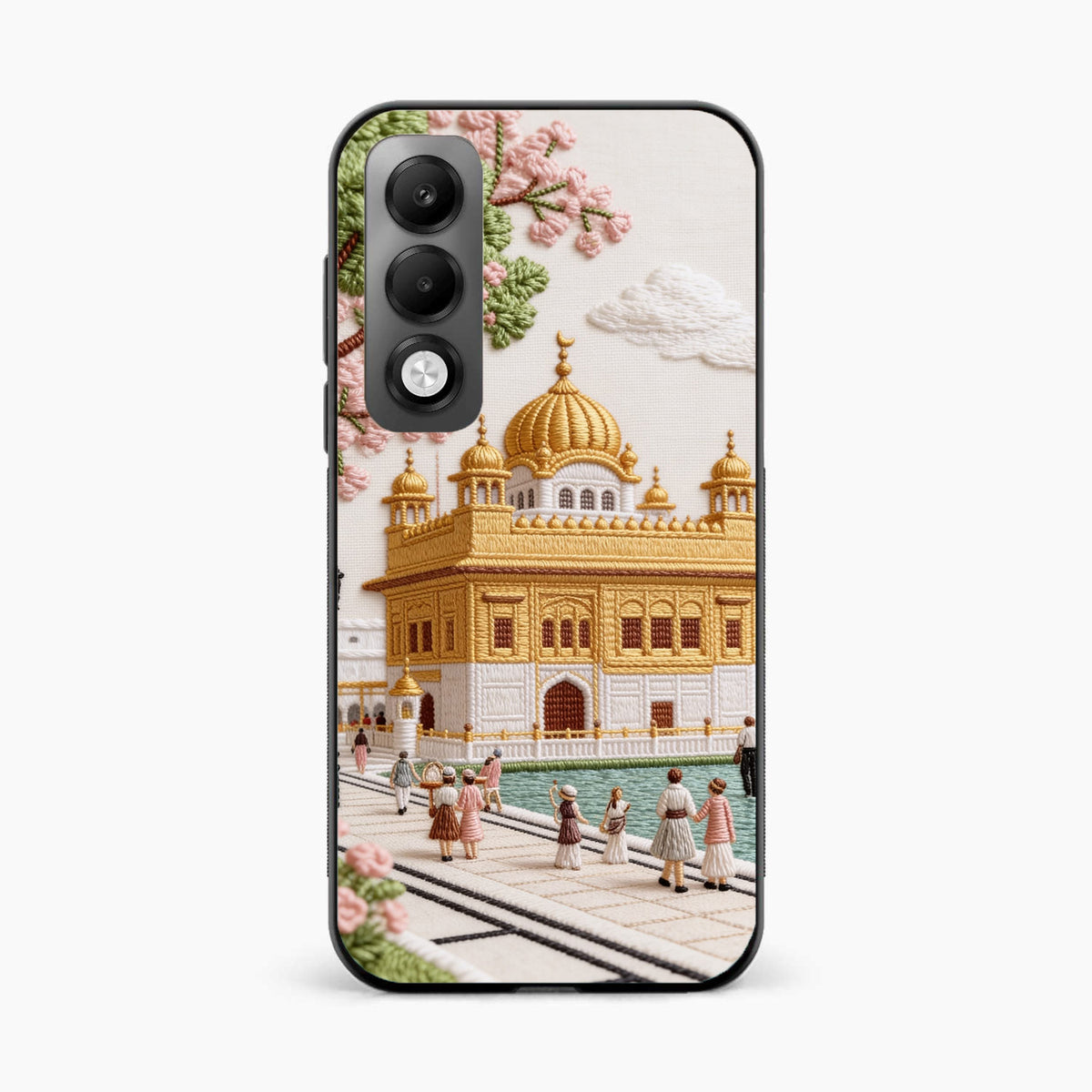 Golden Temple Blossom Premium Oppo K13x 5G Back Cover