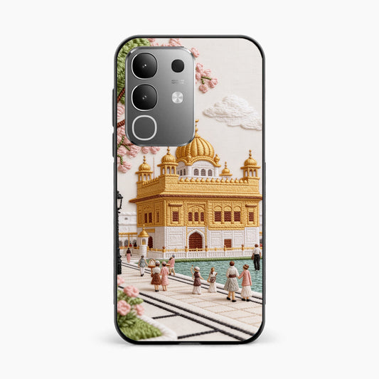 Golden Temple Blossom Premium Vivo T4x 5G Back Cover