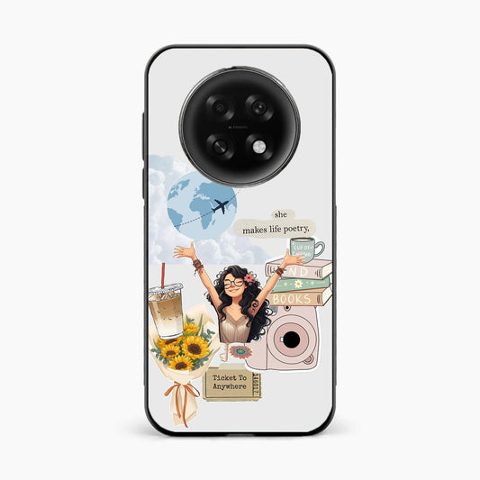 Dreamy Travel Girl Aesthetic Oppo F31 Pro Plus 5g Back Covers