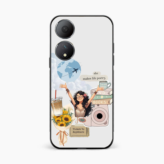 Dreamy Travel Girl Aesthetic Oppo A78 5g Back Covers