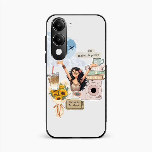 Dreamy Travel Girl Aesthetic Vivo Y19 5G Back Cover