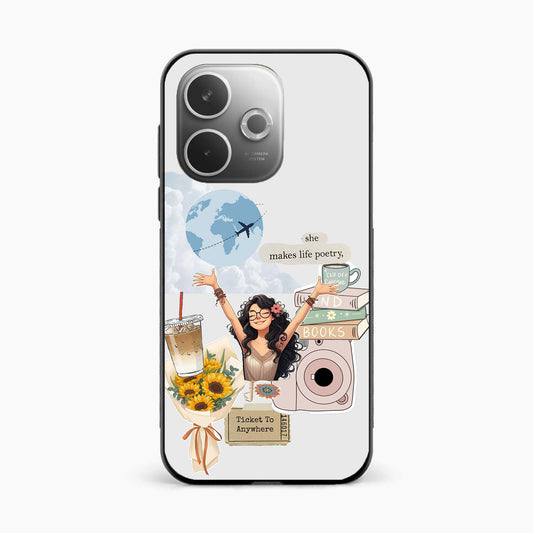 Dreamy Travel Girl Aesthetic Oppo A5 Pro 5g Back Covers