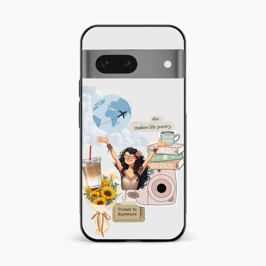 Dreamy Travel Girl Aesthetic Google Pixel 8 Back Cover