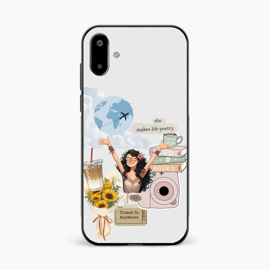 Dreamy Travel Girl Aesthetic Samsung M07 5g Back Cover