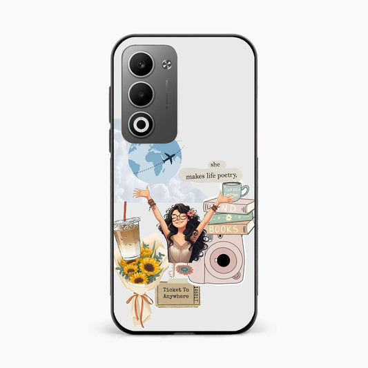 Dreamy Travel Girl Aesthetic Oppo A5 5g Back Covers