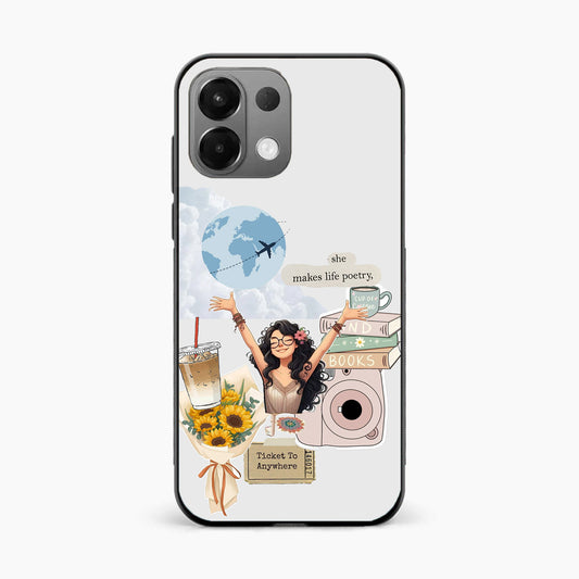 Dreamy Travel Girl Aesthetic Oppo K13 5G Back Cover