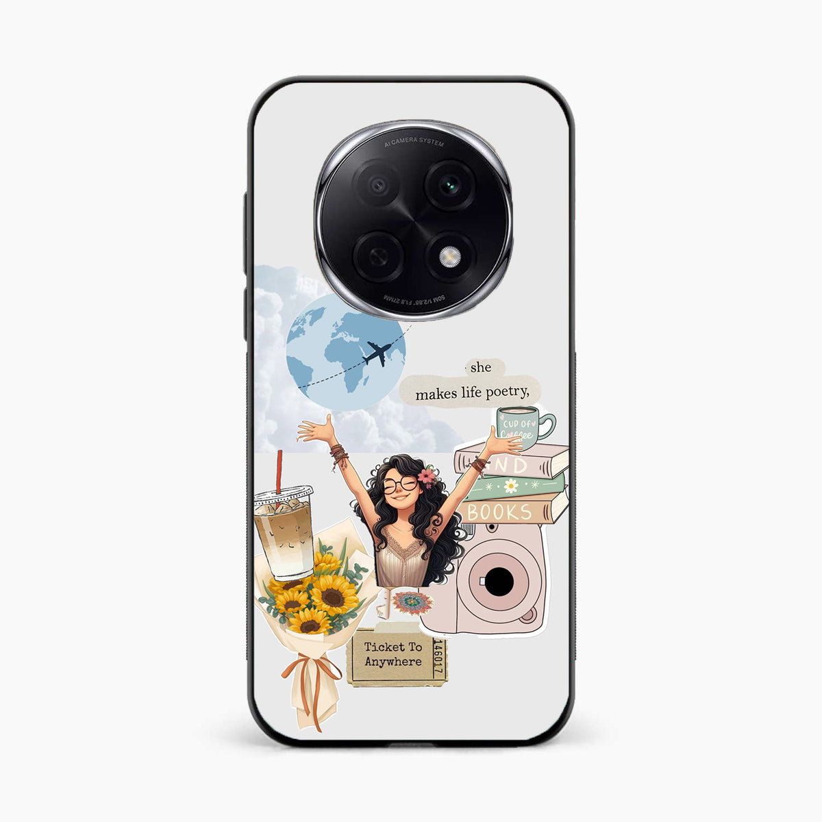 Dreamy Travel Girl Aesthetic Oppo F29 Pro 5G Back Cover