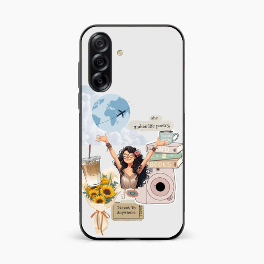 Dreamy Travel Girl Aesthetic Samsung A37 5g Back cover