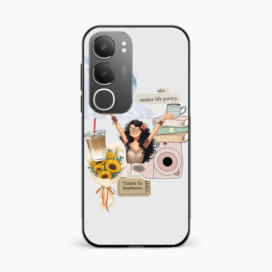 Dreamy Travel Girl Aesthetic Vivo Y29 5G Back Cover