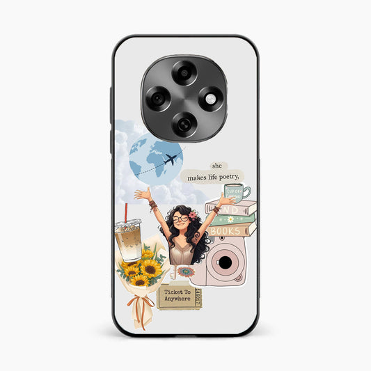 Dreamy Travel Girl Aesthetic Oppo F31 Pro 5g Back Covers