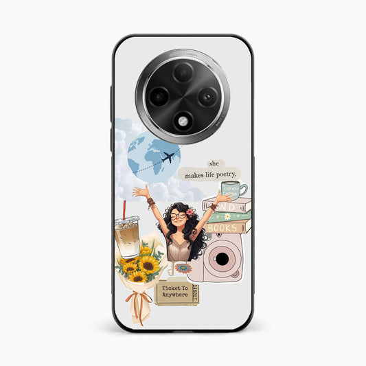 Dreamy Travel Girl Aesthetic Oppo F27 5g Back Covers