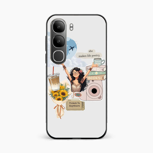 Dreamy Travel Girl Aesthetic Vivo Y31 5G Back Cover