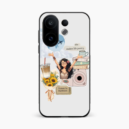 Dreamy Travel Girl Aesthetic Vivo T4 Pro 5G Back Cover