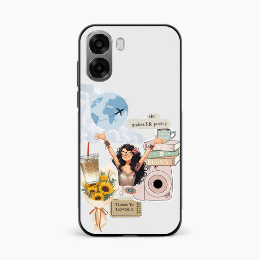 Dreamy Travel Girl Aesthetic Oppo K14x 5G Back Cover