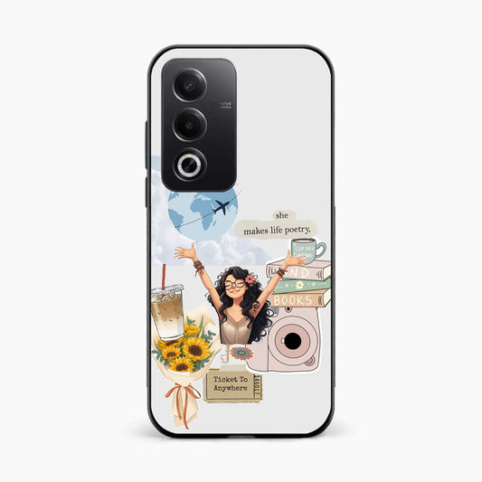 Dreamy Travel Girl Aesthetic Oppo A3 Pro Back Covers