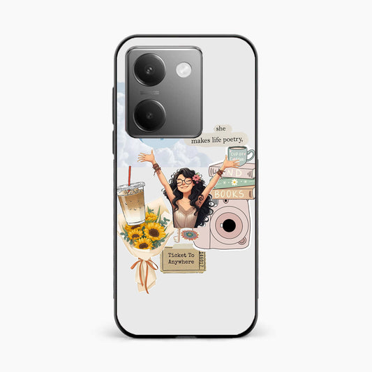 Dreamy Travel Girl Aesthetic Vivo Y200 Pro 5G Back Cover
