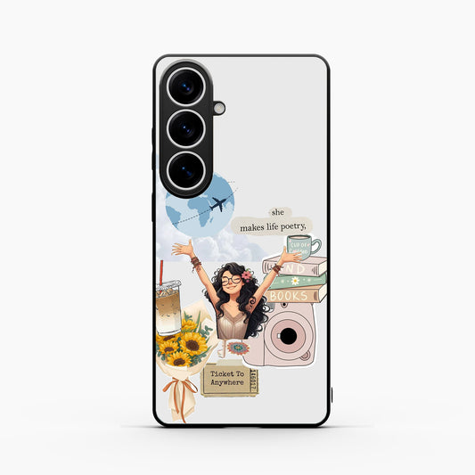 Dreamy Travel Girl Aesthetic Samsung S26 Plus 5g Back Cover